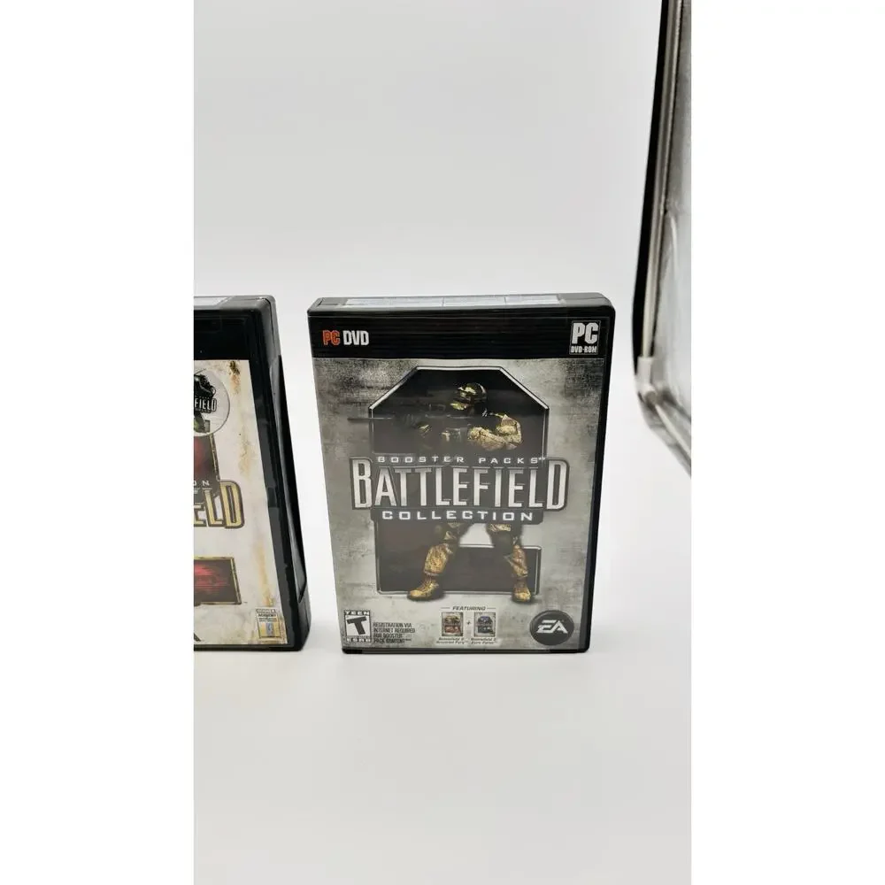 PC Battlefield Game Lot Of 3 Battlefield, Booster Pack & 2142 All In VG Cond
